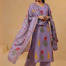 Moda Rapido Women Printed Viscose Rayon Kurta Sets With Dupatta image 5