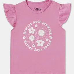 R&B Girls Typography Printed Cotton T-shirt-picture-14