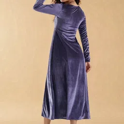 DressBerry Velvet Fit & Flare Midi Dress image 5