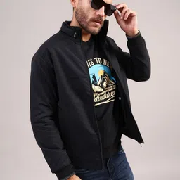 LIMEROAD Men Lightweight Bomber Jacket-picture-13