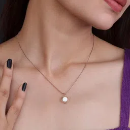 JKL Jewelry Rose Gold-Plated Stainless Steel Necklace-picture-38