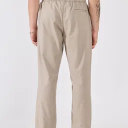 Espanshe Men Loose Fit Zip Trousers image 4