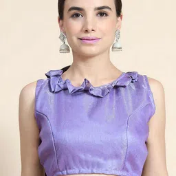 DIVASTRI Embellished Pure Georgette Saree image 4