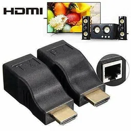microware HDMI Extender HDMI To RJ45 Over Cat 5e/6 Network LAN Ethernet Adapter 4K 1080P Media Streaming Device image 2