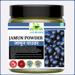 ayur farm Jamun Seed Powder | Jamun Powder | Ayurvedic Jamun Powder for Diabetes image 1