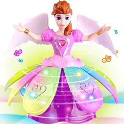 hezkol Princess Dancing Doll Angel Girl With Musical Light & Sound Toy For Kids image 1