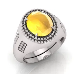 RRVGEM 12.00 KT Yellow Sapphire Ring image 2