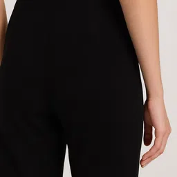 NUCOUTHS Women Relaxed Regular Fit High-Rise Trouser image 2