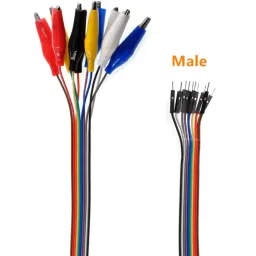 10-Pin Alligator Clip to Male Jumper Wire for Test Lead (20 cm) image 3