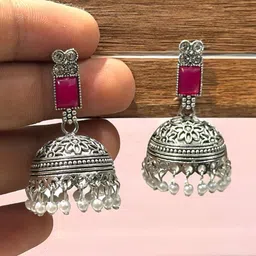 ANTICO Geometric Jhumkas Earrings image 3