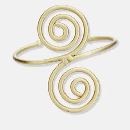 anouk Dressberry Gold-Plated Wavy-Spiral Shaped Adjustable Cuff Bracelet image 5