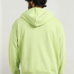 NOBERO Men Printed Hooded Oversized Sweatshirt image 5