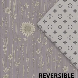 Signature Lavender & White Floral Polycotton 4 Piece Double King Superfine Bedding Set image 3