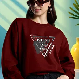 AUSK Women Printed Pullover Sweatshirt-picture-10