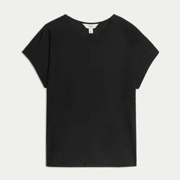 Marks & Spencer Women Ribbed Round Neck Top image 5