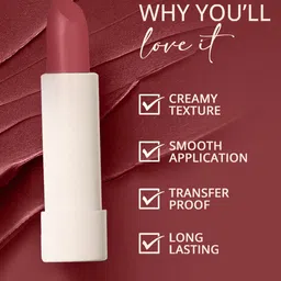 Carlton London Glitterati Matt Bullet Lipstick-4g-Amber Mauve-CM07 image 2