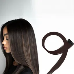 VIEWS Women Brown Wavy Clip-In Locks Hair Extension 20 inch-picture-16