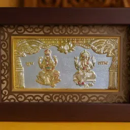 chandrabharti emporium Laxmi ji Ganesh ji Religious Frame-picture-48