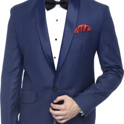 favoroski Men Solid Single Breasted Party Blazer-picture-10