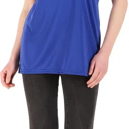 yumina Pack of 2 Women Solid Round Neck Polycotton Multicolor T-Shirt image 2