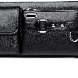 aashita shoppe WAISTBAG Passport Hold Lightweight Crossbody Chest Bag for Men and Women (Black) WAIST BAG-image-31