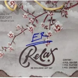 barkati Melamine, Bone China 4-Cup, 1-Saucer, 1-Platter image 3