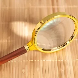 clearo Golden 80mm 4X Handheld Magnifier – High-Power Study Lens for Kids & Students 4X Hand-held Magnifying High Power image 2