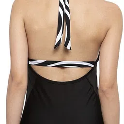 cukoo Solid Women Swim-dress Black Swimsuit image 2