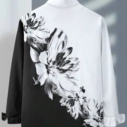 aarthit cloth villa Men Regular, Super Slim Fit Floral Print Ribbed Collar Casual Shirt image 2