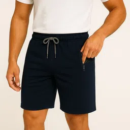 mavis Pack of 3 Solid Men Reversible Black, Grey, Dark Blue Regular Shorts image 4