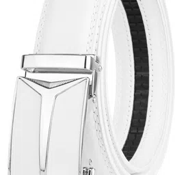 zoro united Men White Genuine Leather Belt-picture-14