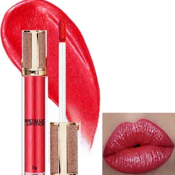 afaraxia GLITTER LIPSTICK SHIMMER LIPSTICKS(matellic redish pink)-picture-41