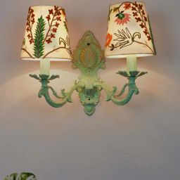 fos lighting Gold Wooden Novelty Wall Light (Sea Green)-picture-44