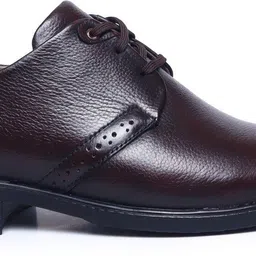 zoom Genuine leather shoes for men A1172| Formal shoes for Men| Memory Cushion| Derby For Men image 4