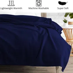 n g products Solid Single Fleece Blanket for Mild Winter image 3