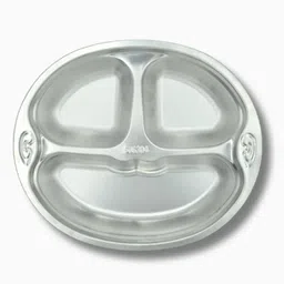 Kids Meal Plates Monkey (Stainless steel) - Stainless Steel-image-2
