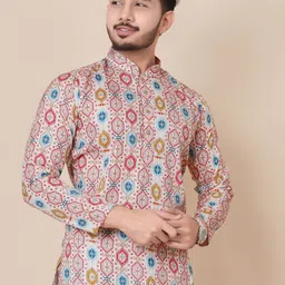 almora Men Cotton Rayon Kurta Pyjama Set-picture-16