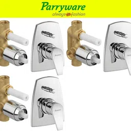 Edge concealed Diverter Body with Concealed Upper Part set of 3 pic 073 Edge Diverter with upper trim | Hot and Cold water Mixer | Complete set Diverter Faucet-image-68