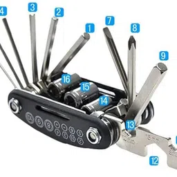 byking 16in1 Bicycle Multipurpose Premium Quality Repair Tool Kit Cycling Cycle ToolKit Cycling Cycle repair Toolkit image 3