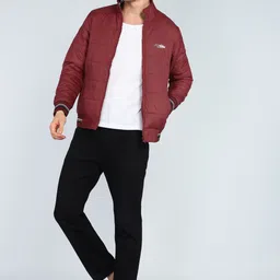 fort collins Men Solid Bomber Jacket image 2