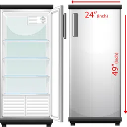 durga quality creation 124.46 cm Fridge Sticker single door waterproof sticker decal sticker size 24x49 inch Self Adhesive Sticker image 4