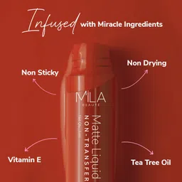 mila beauté Long Lasting & Non-Transfer Matte Liquid Lipstick Combo Pack of 3 Nudes & Browns image 5