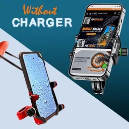 grandpitstop Claw Grip 360 Degree Aluminium Based Mobile Holder with Adjustable Handlebar & Mirror Mount for Bike & Motorcycle Bike Mobile Holder image 2