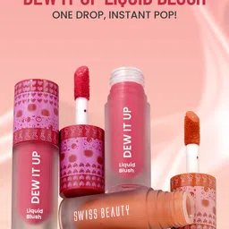 swiss beauty Dew It Up Liquid Blush | Dewy Finish| High Colour Payoff | With Vitamin E & C image 2