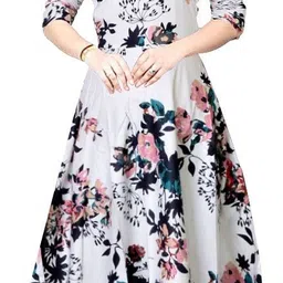 Printed Cotton Rayon Stitched Anarkali Gown-image-45