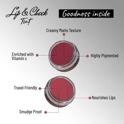 seven seas Lips & Cheek Tint Combo Pack Of 2 Enriched With Vitamin C Tint With Brush image 3