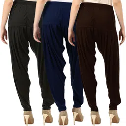 buy that trendz Cotton Solid Patiala image 3