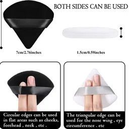 elephantboat 10pcs Triangle Powder Puff for Women Face Dry Wet Use Makeup Puff image 3