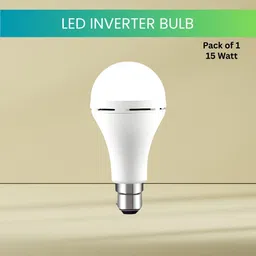 sacro 15W Rechargeable Emergency Inverter LED Bulb, Upto 4 Hours Battery For HomeP43 4 hrs Bulb Emergency Light image 1