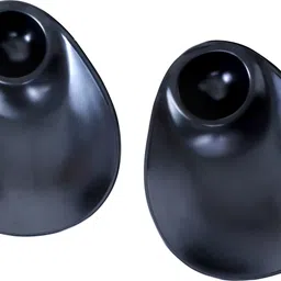 kaku melamine Oval Pakoda Plate Black with Chutney Compartment |Serving Dish for Snacks,Samosa Tray-picture-18